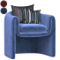 Sillón Velvet Sculptural - Isomiddinvfx1995