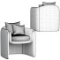 Sillón Velvet Sculptural - Isomiddinvfx1995