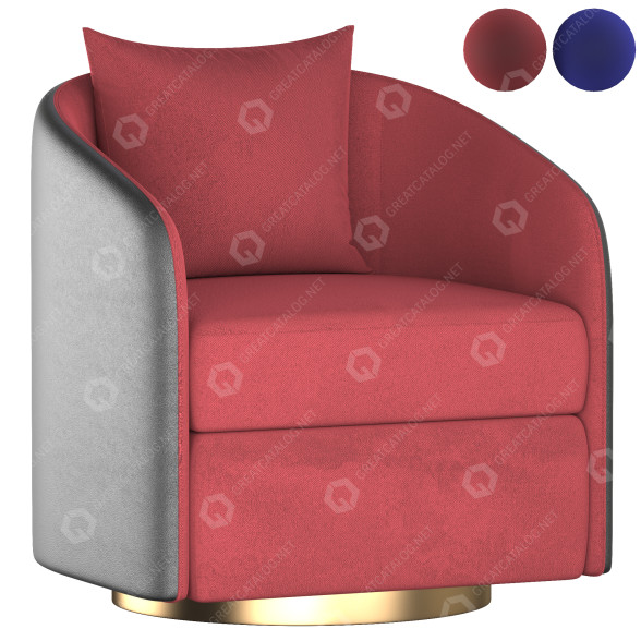 Крісло Coque 3D модель