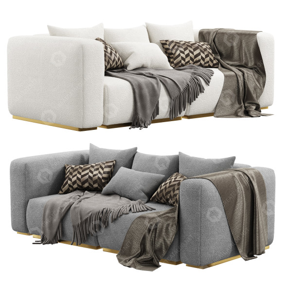 Sofa Vitra Soft Modular 3D-Modell