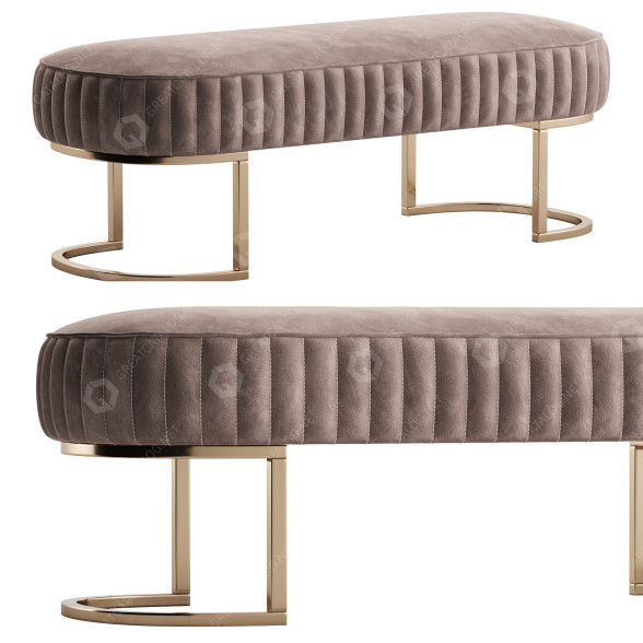 Банкетка Signorini & Coco Leather Upholstered 3D модель