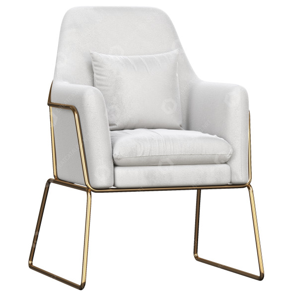Sessel Homary Velvet Accent Modern 3D-Modell