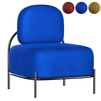 Крісло  Homary Linen Upholstered Armless Accent 3D модель