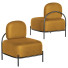 Armchair Homary Linen Upholstered Armless Accent - Isomiddinvfx1995