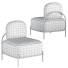 Armchair Homary Linen Upholstered Armless Accent - Isomiddinvfx1995