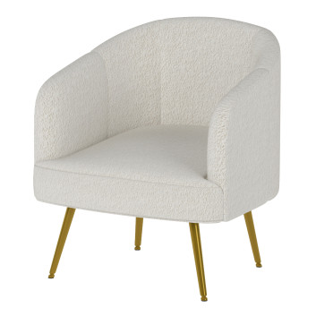 Fotel  Furniwell White Accent Model 3D