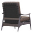 Крісло West Elm Mid Century Show Wood Leather - ED-MONTE