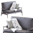 Диван West Elm Mid Century Show Wood Leather - ED-MONTE