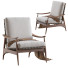 Fotel West Elm Mid Century Show Wood - ED-MONTE