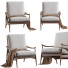 Fotel West Elm Mid Century Show Wood - ED-MONTE