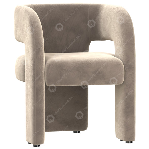Стілець Soho Home Dunloe 3D модель