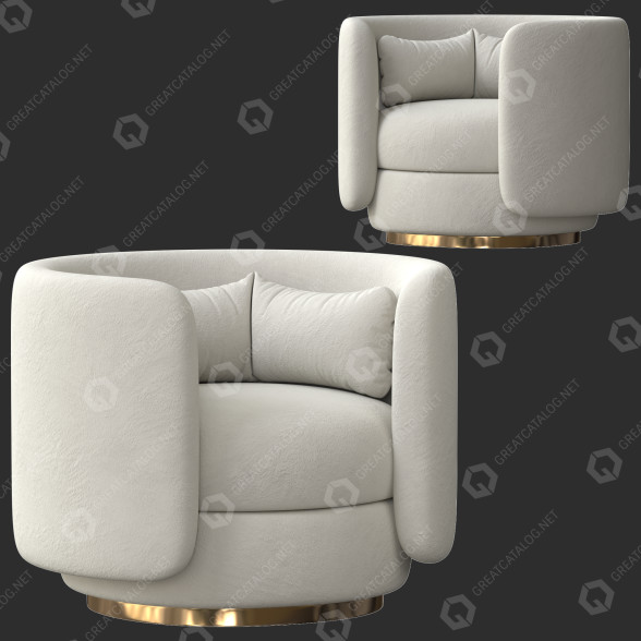 Armchair Group by Philippe Malouin 3D model