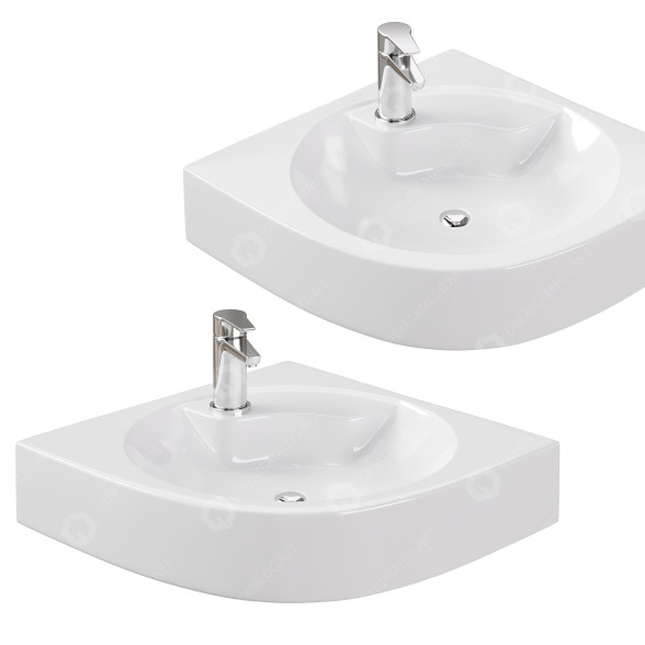 Умивальник Duravit Architec Corner Model 3D модель