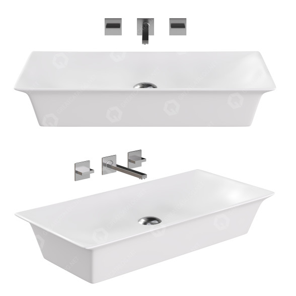 Waschbecken Clickbasin Capri 3D-Modell
