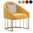 Кресло Modern Accent Velvet Upholstered Gold Base - Isomiddinvfx1995