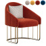 Кресло Modern Accent Velvet Upholstered Gold Base - Isomiddinvfx1995