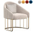 Кресло Modern Accent Velvet Upholstered Gold Base - Isomiddinvfx1995
