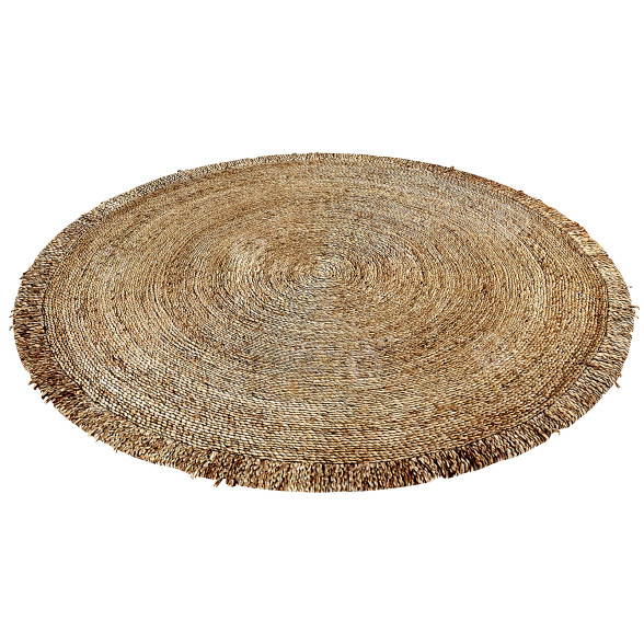 Ковёр La Redoute Aftas Hand Woven Jute Braided Round Natural 3D модель