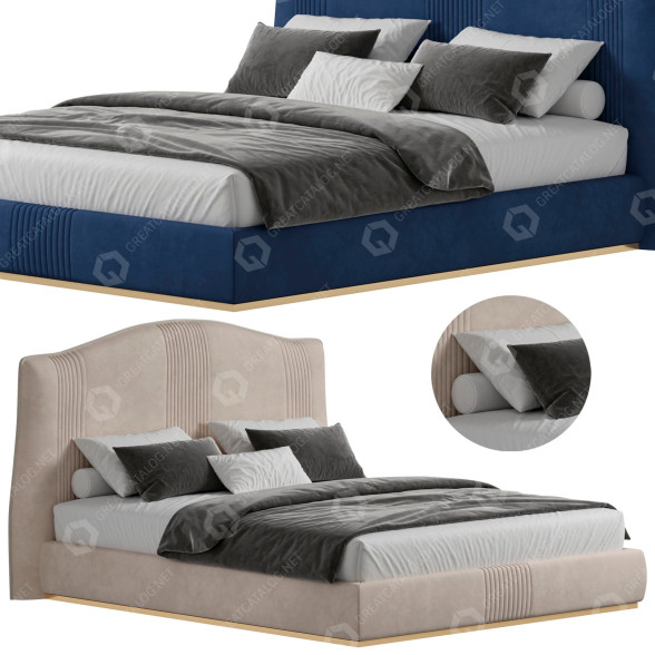 Bett Artemest Carpanese Home Padded 3D-Modell