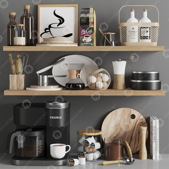 Декор Keurig Kitchen Accessories 019 3D модель