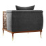 Armchair Caracole Lattice Entertain You - Sohib3d