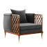 Armchair Caracole Lattice Entertain You - Sohib3d