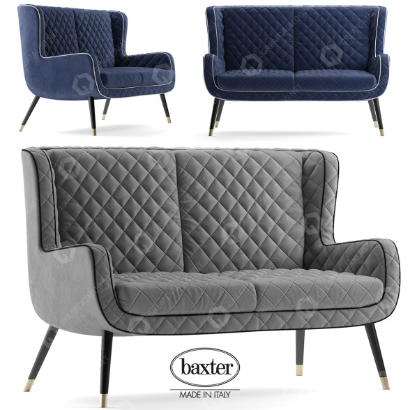Sofa Baxter Dolly 3D-Modell
