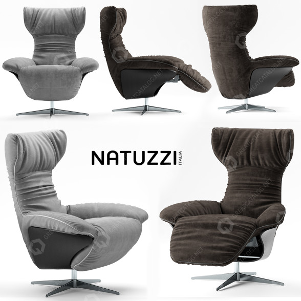 Крiсла Natuzzi Ilia 3D модель