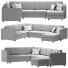 Canapé IKEA Finnala 5-Seat Gray - MegaTop3d