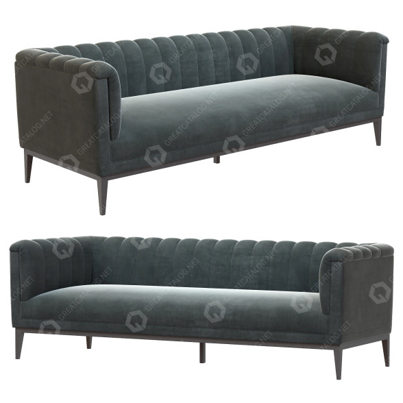 Диван Eichholtz Raffles Grey 3D модель