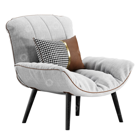 Armchair Bonaldo Pil 3D model