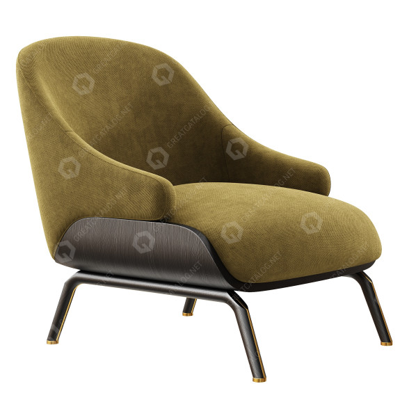 Fauteuil Aster Brigit modèle 3D