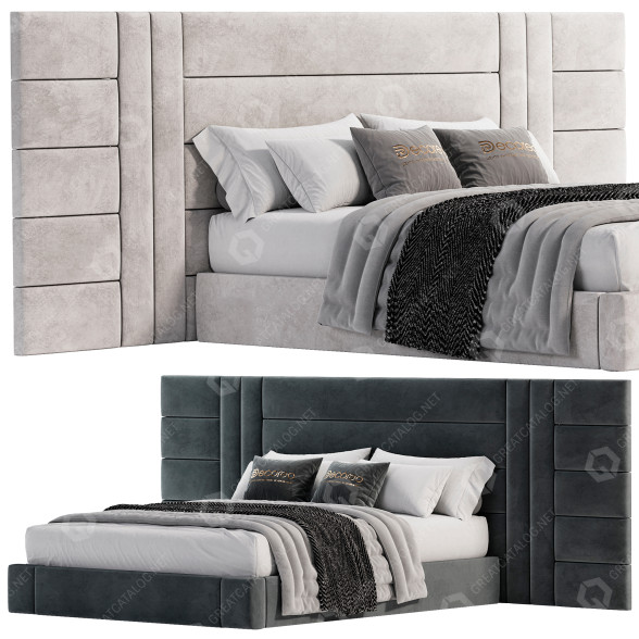 Bett Letto Titanio by Decoreo 3D-Modell