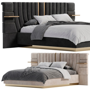 Bed and Bedside Tables  Nucca by Beni Arayin 3D model