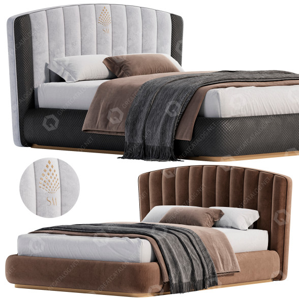 Bett SM Living Couture Vincent 3D-Modell