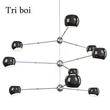 Chandelier David Weeks Studio Tri Boi No 418
