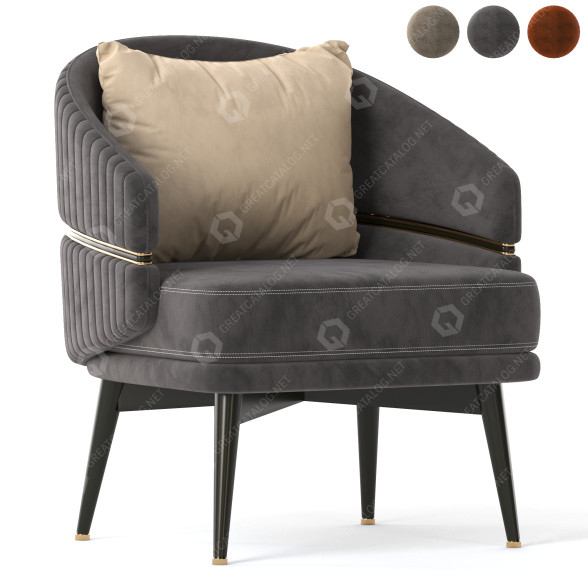 Fauteuil Aster Billy modèle 3D