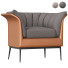 Кресло 1stDibs Amura Buttercup in Warm Brown by Luca Scacchetti - Isomiddinvfx1995