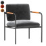 Стул Sauder Boulevard Cafe Metal Lounge Charcoal Gray Finish - Isomiddinvfx1995