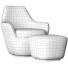 Armchair and Ottoman Ligne Roset Amedee by Marie Christine Dorner - Isomiddinvfx1995