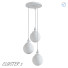 Lampe suspendue KosiLight Cluster 3 Vintage Industrial - SH.X