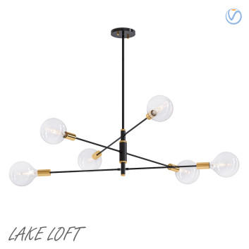 Chandelier Lake Loft 6 Light 3D model