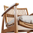 Крісло CB2 Noelie Rattan Lounge with Cushion - ogan.love
