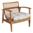 Крісло CB2 Noelie Rattan Lounge with Cushion - ogan.love