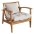 Крісло CB2 Noelie Rattan Lounge with Cushion - ogan.love