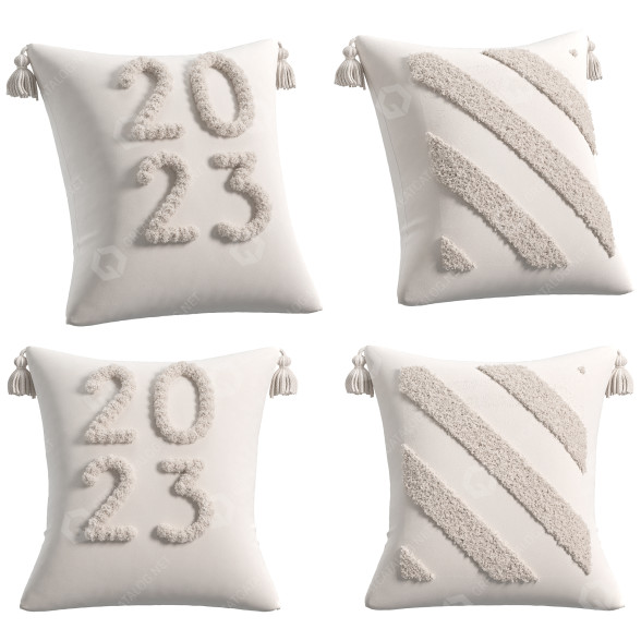 Kissen Beige Fabric 3D-Modell