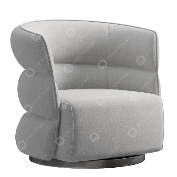 Armchair Natuzzi Couture 3D model