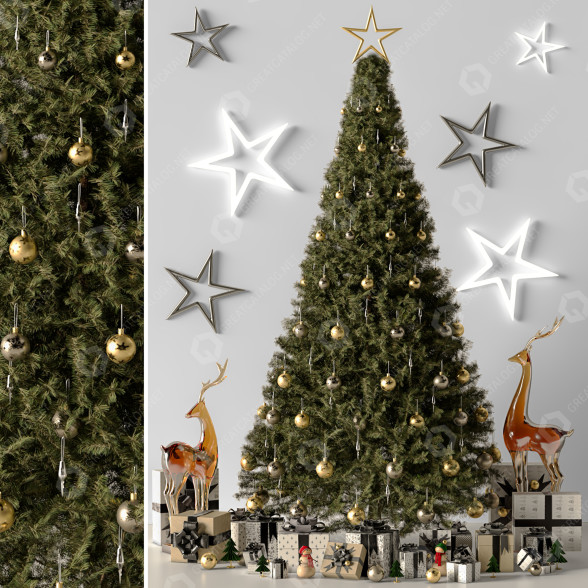 Dekoracje Christmas Tree model 3D