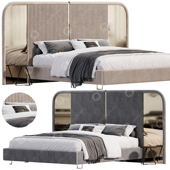 Łóżka i stoliki nocne Olivya Luxury model 3D