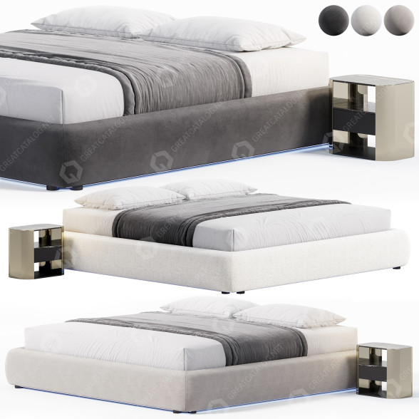 Łóżka i stoliki nocne Rove Concepts Modular Frame model 3D